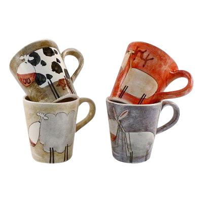 Tasses &agrave; th&eacute; "c&ocirc;t&eacute; montagne"