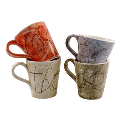 Tasses &agrave; th&eacute; "c&ocirc;t&eacute; montagne"