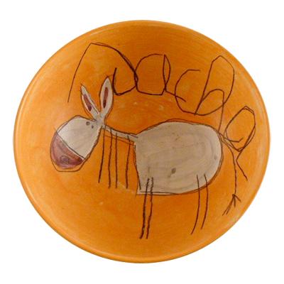 Bol Pr&eacute;nom d&eacute;cor Ane orange