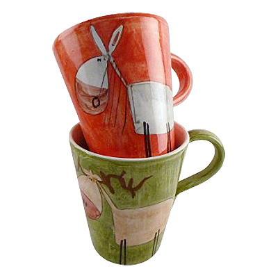 2 grandes tasses "c&ocirc;t&eacute; montagne"