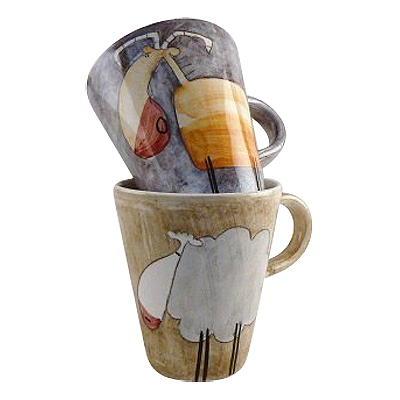 2 grandes tasses "c&ocirc;t&eacute; montagne"