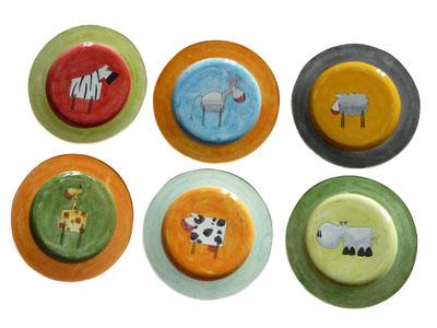 6 assiettes "&agrave; la ville"