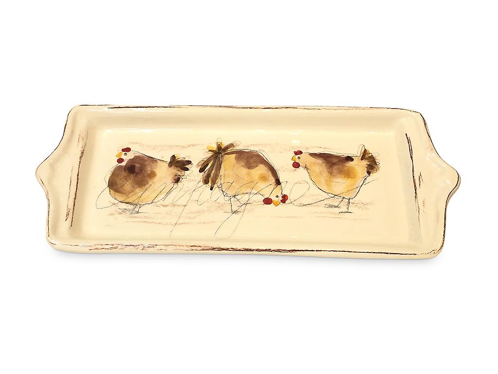 Le plat rectangle "Poule"