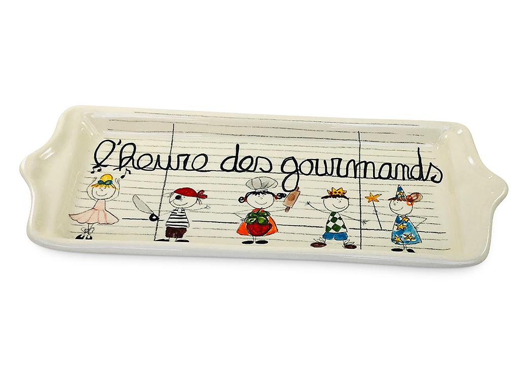 Le plat rectangle "l'heure des gourmands"