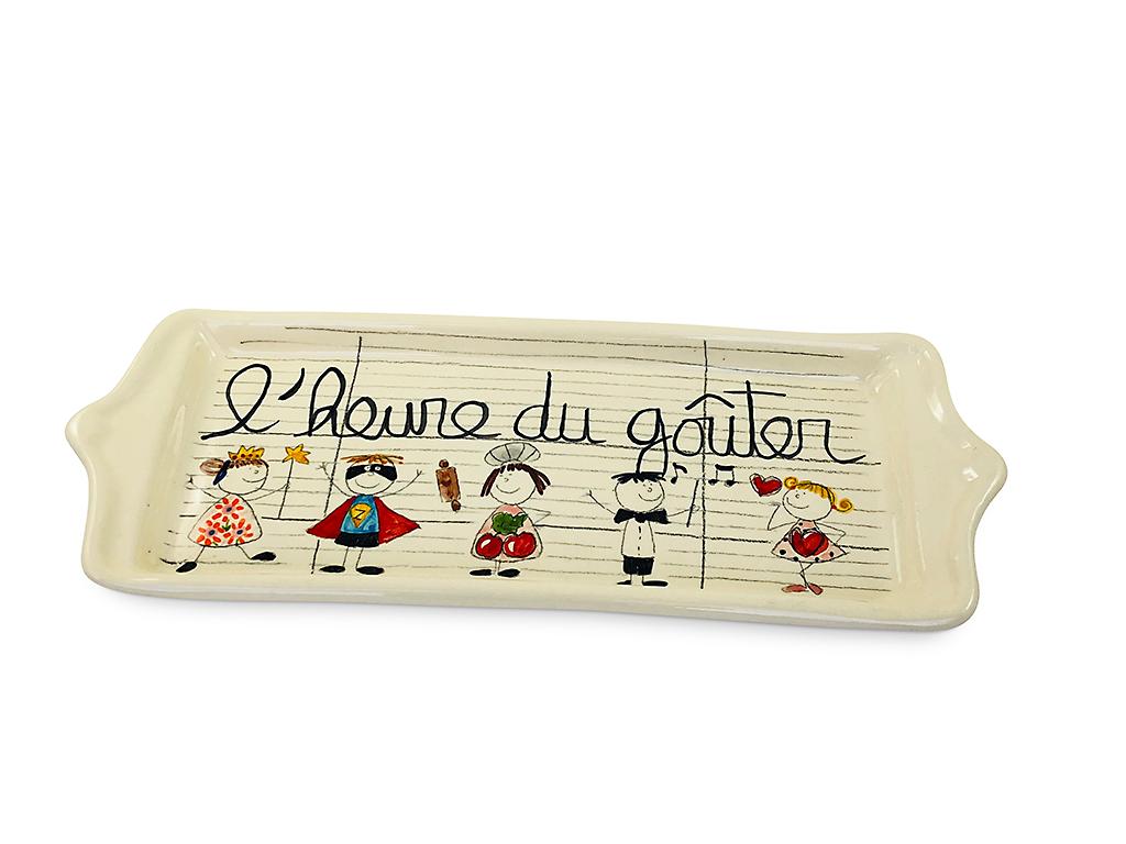 Le plat rectangle "l'heure du goûter"