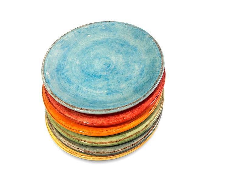 Ensemble de 6 assiettes dessert unies