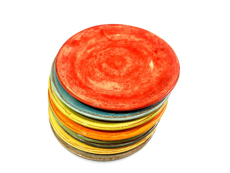 Ensemble de 8 assiettes dessert unies