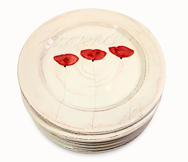 La grande assiette Coquelicot.