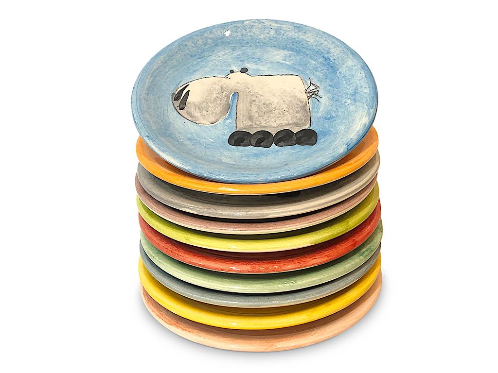 L'assiette dessert Hippopotame
