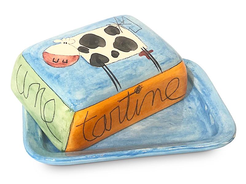 Le beurrier vache "une tartine de beurre"