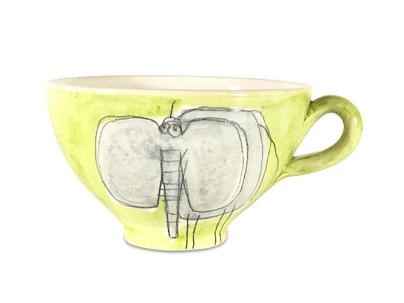 Le Bol anse décor Eléphant