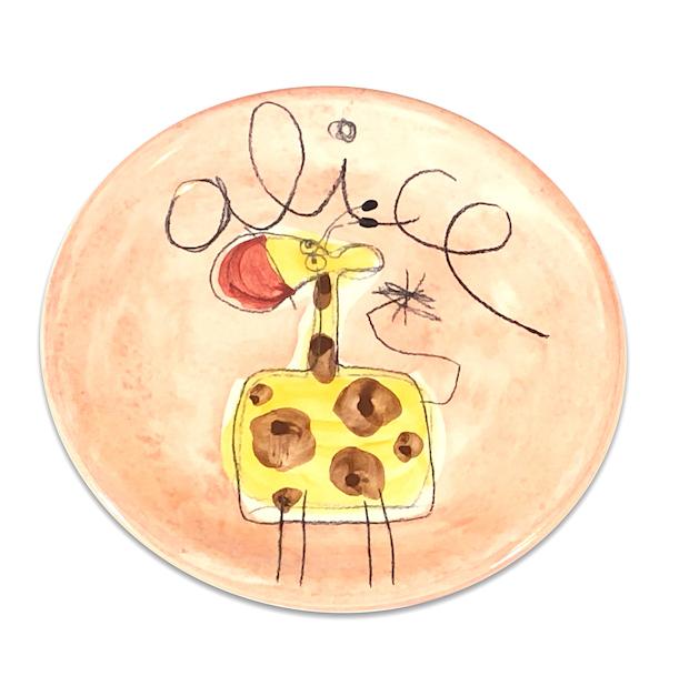 L'assiette Décor Girafe