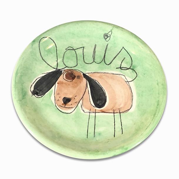 L'assiette Décor Chien