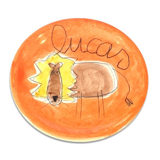 L'assiette Décor Lion
