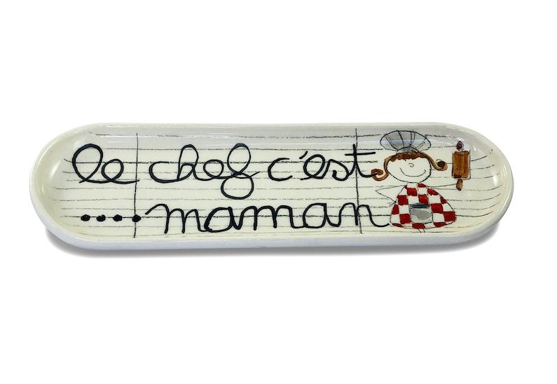 Le repose cuillère "le chef c'est maman"
